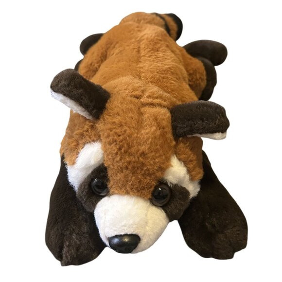 FAO Schwarz Plush Stuffed Wild Animal Lot - Rabbit 12" High Red Panda 18" Tiger - Picture 6 of 10